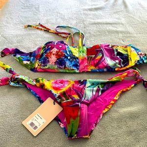 NWT Roberto Cavalli bikini set size M